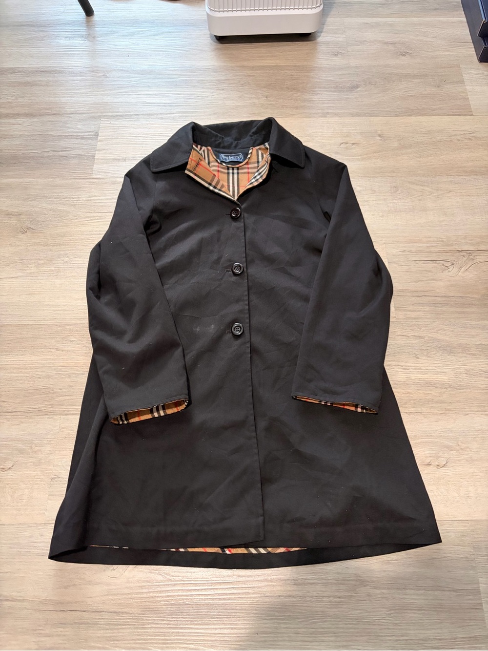 Womens nova check Burberry trench coat